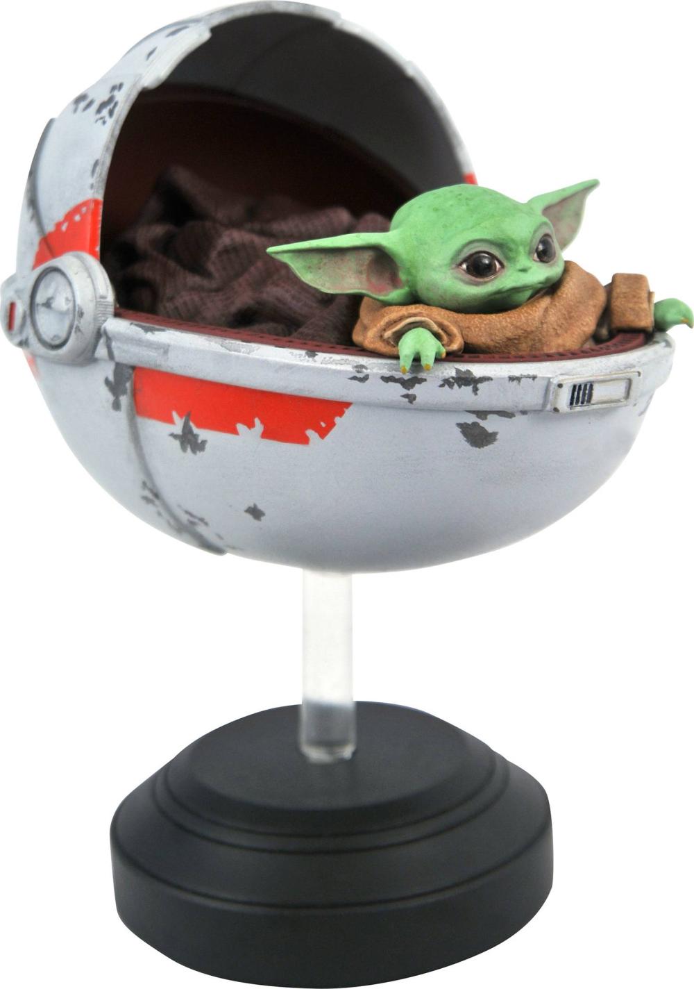 STAR WARS THE MANDALORIAN CHILD W/PRAM 1/2 SCALE STATUE