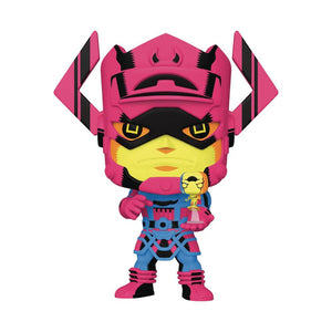 POP JUMBO MARVEL GALACTUS W/SURFER PX BLK LT 10IN FIG