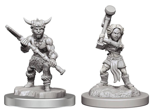 D&D NOLZURS MARVELOUS UNPAINTED MINIS HALFLING BARBARIANS