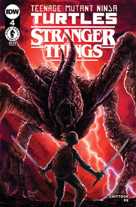 TEENAGE MUTANT NINJA TURTLES X STRANGER THINGS #4 COVER A PE CVR A