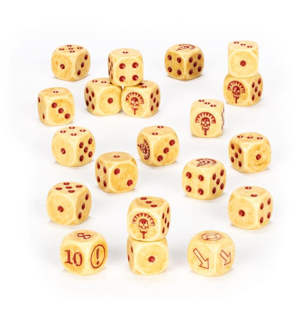 WARHAMMER THE OLD WORLD TOMB KINGS OF KHEMRI DICE SET 20 D6