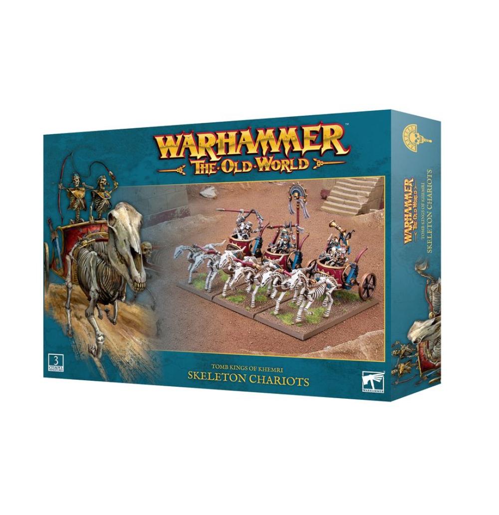 WARHAMMER THE OLD WORLD- TOMB KINGS OF KHEMRI - SKELETON CHARIOTS