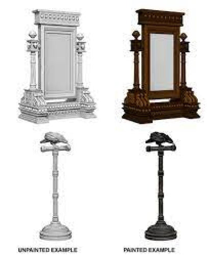 MIRROR AND BIRD ON STAND MINI
