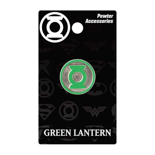 GREEN LANTERN COLORED LOGO PEWTER LAPEL PIN