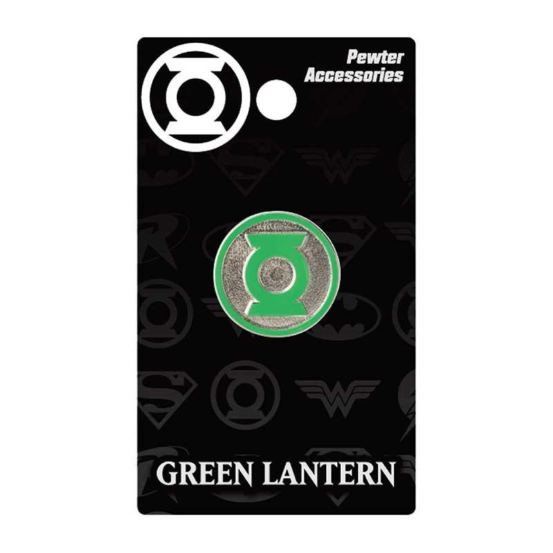 GREEN LANTERN COLORED LOGO PEWTER LAPEL PIN